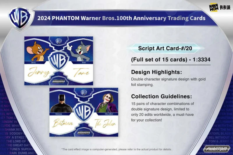 Warner Bros. feiert 100 Jahre mit Trading Cards 3