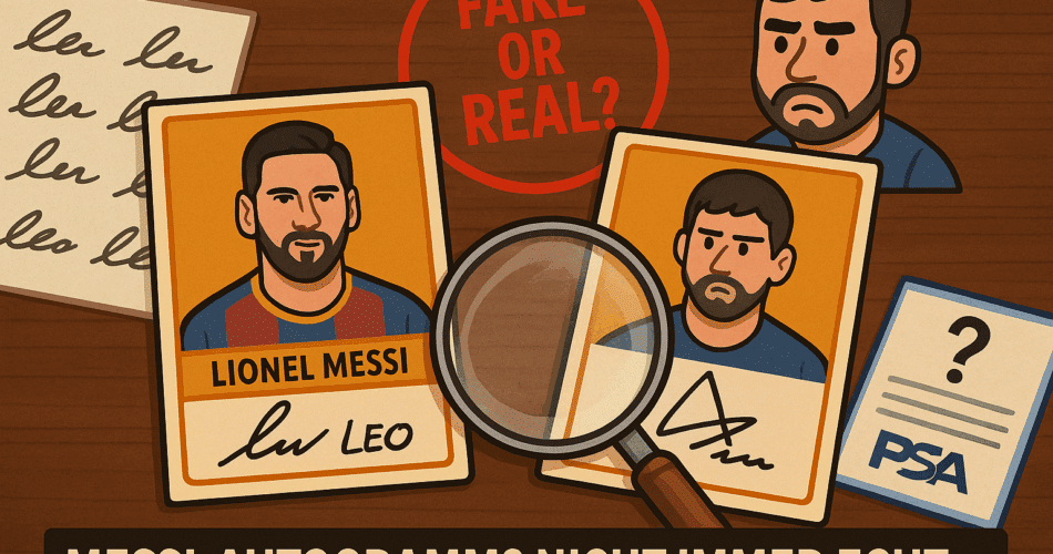 Fake-Autogramme von Lionel Messi