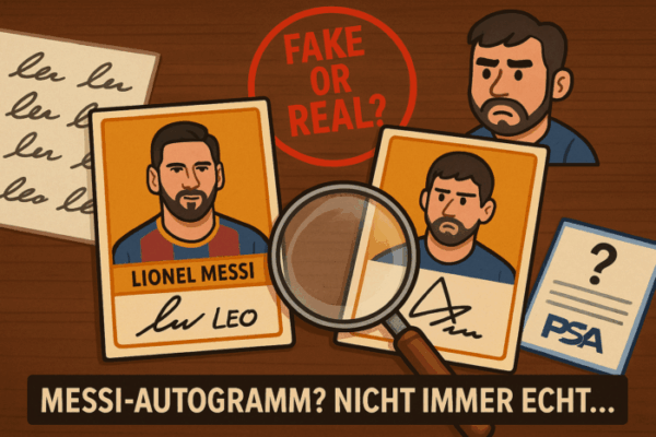 Fake-Autogramme von Lionel Messi