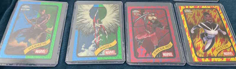 Ausbeute aus 1x Topps Marvel Comics Chrome 2025